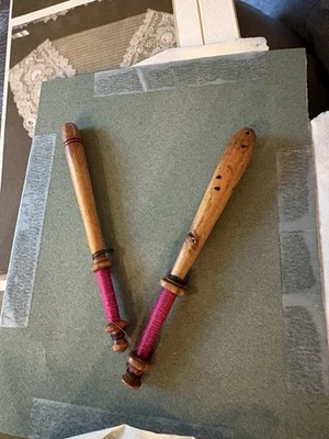 Set Of Antique bobbin for making Bayeux bobbin lace La Dentelle - Image 1 of 4