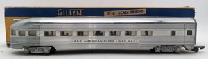 American Flyer 663 Vintage S Aluminium beleuchteter Aussichtswagen EX/Box - Bild 1 von 5