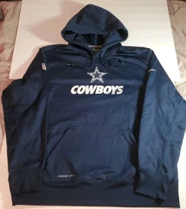 Dallas Cowboys NFL Nike Onfield Apparel Therma Fit Hoodie XL Blue - Picture 1 of 12