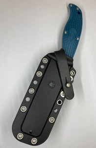 Spyderco - Enuff 2 Fixed Blade Knife - Blue + Polymer Sheath - Picture 1 of 5