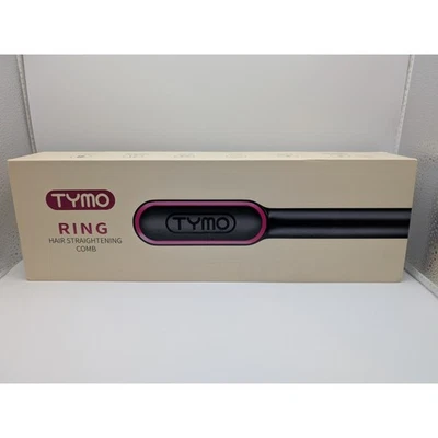 TYMO Ring Hair Straightening Comb with Glove, Travel Bag & 2 Clips, BLACK - Image 1 of 4