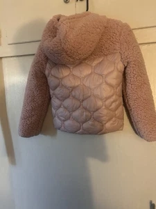 Girls Pink Michael Kors Jacket Size 14 Hood Puffer Warm And Fluffy - Picture 1 of 4
