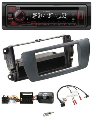 Kenwood Lenkrad CD USB Bluetooth DAB Autoradio für Seat Ibiza azabacheschwarz - Bild 1 von 4