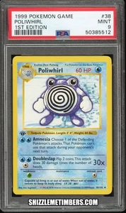 Poliwhirl 38/102 1st Edition Shadowless Base Set - PSA 9 - Picture 1 of 2