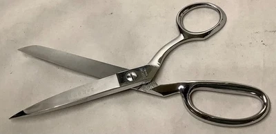 Vintage Gingher 8" Chrome Fabric Scissors Brazil - Image 1 of 3