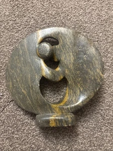 Skulptur, Stein, afrikanische Kunst, Simbabwe, abstrakt, Kreis, Vintage, Shona - Bild 1 von 7