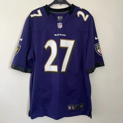 Camiseta deportiva oficial Nike NFL On Field Baltimore Ravens 27 Ray Rice, púrpura - para hombre S Foto 1 de 4