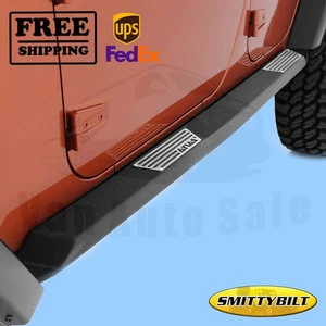 Rocker Panel Guard Round Tube Smittybilt for Jeep Wrangler 2007-2016 - Picture 1 of 3