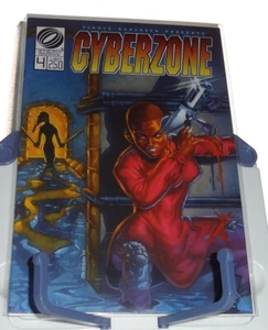 Libro de historietas Cyberzone edición #4 Jet Black Graphics 1994 embolsado NUEVO - Imagen 1 de 2