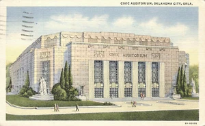 Civic Auditorium Oklahoma City Postcard - Architecture - Bild 1 von 2