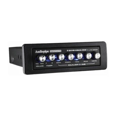 AUDIOPIPE EQ-57MOTO 5 BAND 7V LINE DRIVER CAR AUDIO GRAPHIC EQUALIZER - Image 1 of 3