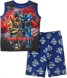 Transformers 2 PC Tank Top Pajama Set Boy Size 4/5 - Picture 1 of 1