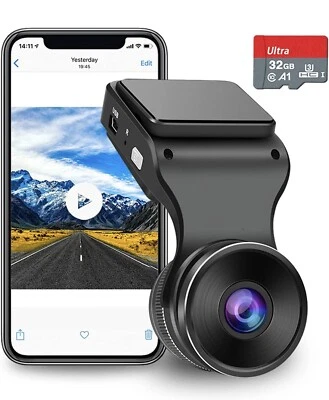 Navycrest Dash Cam WiFi 2K 1440P Grabadora de Dashcam para Coche, Tarjeta SD de 32 GB Incluida  Foto 1 de 4