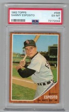 1962 TOPPS SAMMY ESPOSITO #586 PSA EX-MT 6 WHITE SOX - SWEET 61 YEAR OLD CARD