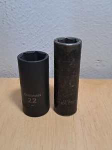 2 Casoman Chrome Vanadium 17mm, 22mm Sockets - Picture 1 of 9