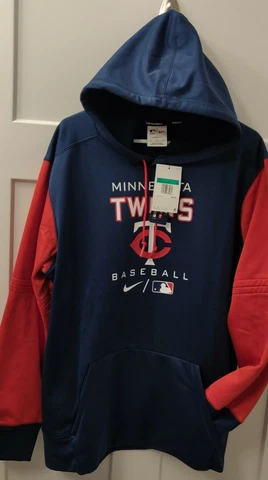Nike Authentic Collection Minnesota Twins Hoodie Sweatshirt L NWT Cover