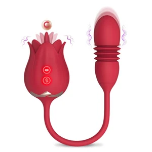 3 Modes Silicone Suctions-Flower-Vibrator-Pump-Sucker-Massager USB Rechargeable - Picture 1 of 8