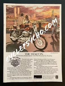 Harley Davidson HD Motorcycle Vintage Magazine Ad - Picture 1 of 1
