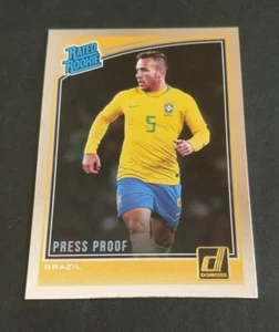 2018-19 Panini Donruss Soccer Press Proof #185 Arthur Brazil Rated Rookie - Bild 1 von 2