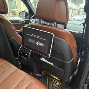 Plug & Play Android Car Headrest Monitor For BMW X7 M50i Rear Seat Entertainment - Picture 1 of 8