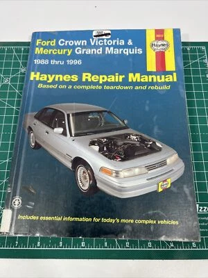Ford Crown Victoria - Mercury Grand Marquis 1988-1996 Haynes manual de reparación A7 Foto 1 de 4