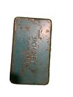Vintage POCKET TACKLE BOX Fishing Green Metal Steel  6.5" x 3 3/4"