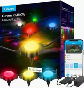 Govee RGBICW Outdoor Ground Lights, 35.4 ft Model Number H7050 - Picture 1 of 10