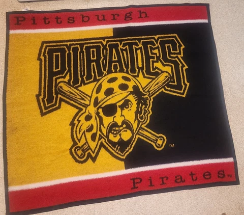 Pittsburgh Pirates Throwback Blanket/ 48"x 48" Cover
