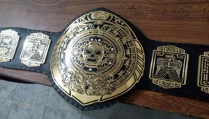 CINTURA REPLICA LUCHA UNDERGROUND HEAVYWEIGHT CHAMPION SPESSORE 4 MM PIASTRE OTTONE - Foto 1 di 5