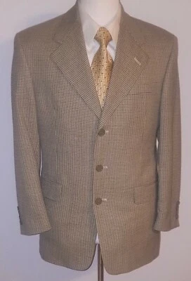 Gianfranco Ruffini Italia Hombre Talla 40 R 3 Botones Beige/Marrón Deportes/Blazer Foto 1 de 4