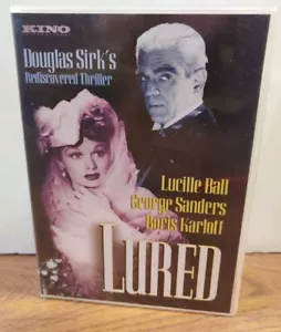 Lured 1947 thriller Douglas Sirk Lucille Ball Kino Video DVD Slim Case - Imagen 1 de 3