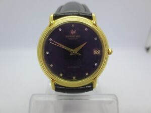 RAYMOND WEIL GENEVE DATE REF#2811 GOLDPLATED AUTOMATIC MENS WATCH
