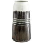 Cyan Design Borneo 14" Vase, Black/White - 10855