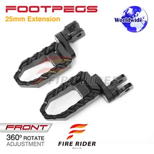 For Yamaha SCR950 17-19 18 BUZZ 1 inch Riser Rider Touring Foot Pegs - Picture 1 of 4