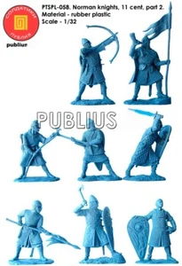 Publius Toy Soldiers Norman Knights 10th-11th Centuries Set #2 Scale 1:32 RARE - Picture 1 of 1