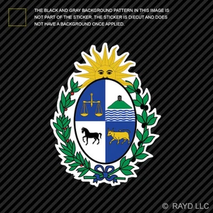 Uruguayan Coat of Arms Sticker Decal Self Adhesive Vinyl Uruguay flag URY UY - Bild 1 von 1