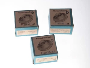 1 x NEUMANN GEFELL NS 107 Flanschsteckdose für Vintage Mikrofone 7-polig male - Bild 1 von 4