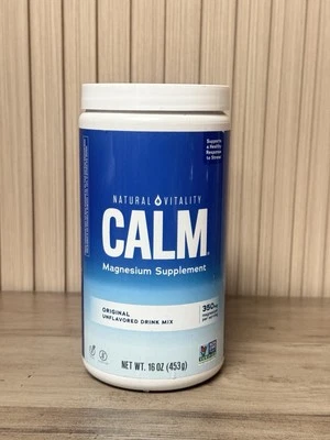 Natural Vitality Calm Suplemento de Magnesio, Bebida Antiestrés (16oz) 09/2027 Foto 1 de 4