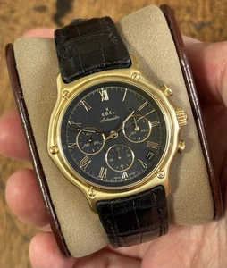 Ebel El Primero 1911 Chronograph Men's Watch 39mm 18K Gold Vintage 8134901 Box - Picture 1 of 14