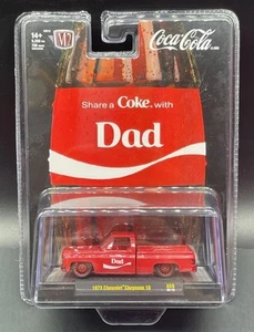 Chevrolet Cheyenne 10 1973 M2 Machines Coca-Cola Chase "Share a Coke Dad" - Imagen 1 de 5