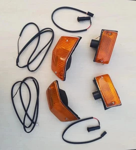 FRONT AND REAR INDICATOR SET OF 4 PX LML STAR STELLA ORANGE  LENS FOR VESPA - Picture 1 of 5