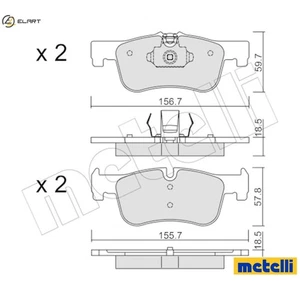 BRAKE PAD SET DISC BRAKE 22-0959-0 FOR BMW 1/F20/E87 B37D15A B38B15A 1.5L 3cyl - Picture 1 of 9