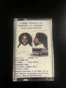 Tommy Wright III Runnin-N-Gunnin' Memphis Rap Cassette Street Smart Records - Picture 1 of 2