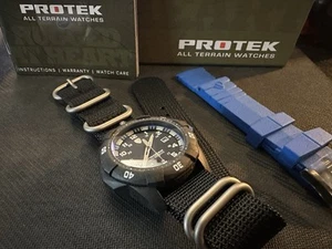 ProTek Model PT1003B Composite Carbon Dive Watch - Imagen 1 de 6