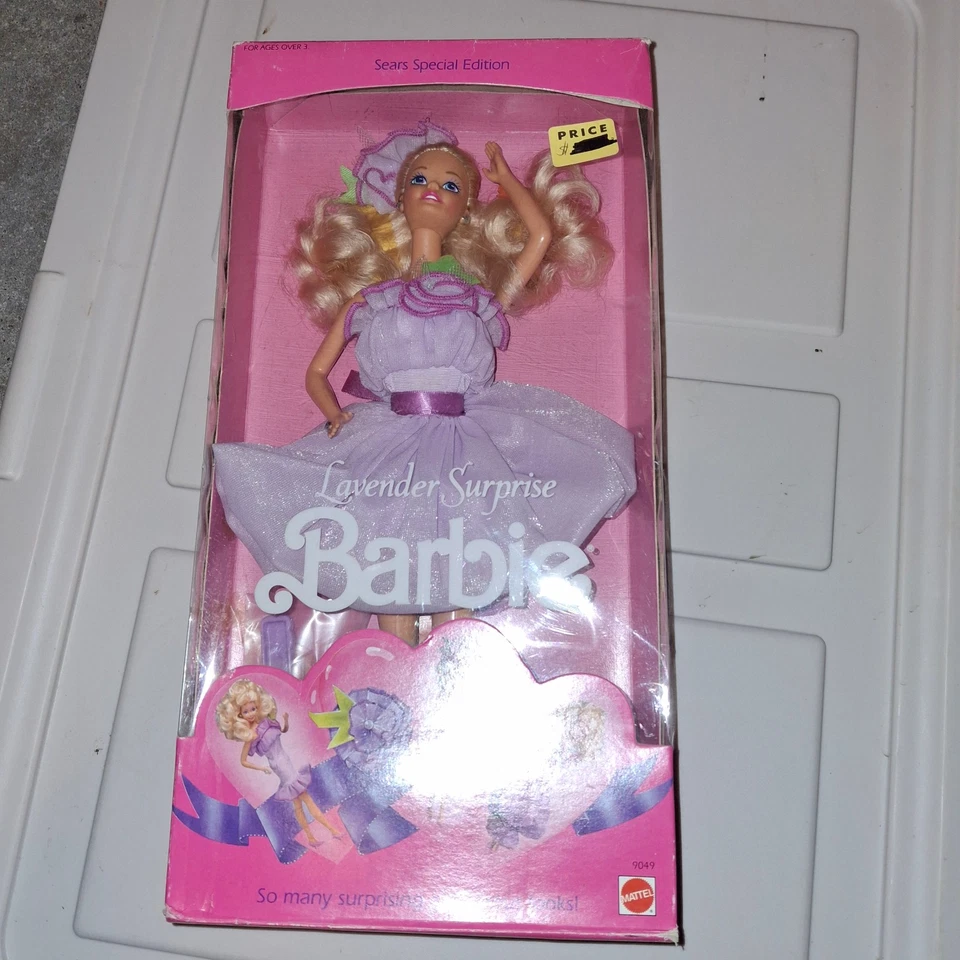 Barbie Lavanda Sorpresa Vintage #9049 Nuevo Antiguo Stock Caja Envío Gratis Foto 1 de 1