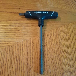 Husky 1/4 In SAE Allen Hex T Handle Key Dual Tip Tool "AS IS" Read - Foto 1 di 6