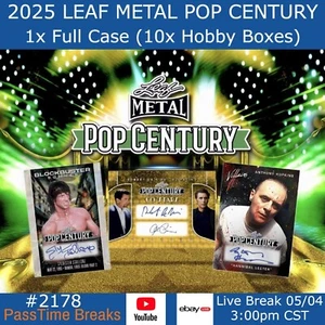 WILLIAM SHATNER 2025 LEAF METAL POP CENTURY - 1x Case 10x Hobby Box - BREAK 2178 - Picture 1 of 1
