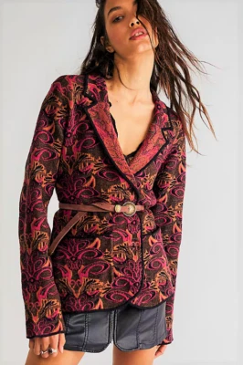 FREE PEOPLE Sammie Blazer SMALL RRP£228 - Image 1 of 4