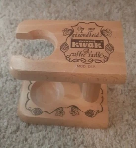 Pauwel Kwak Bosteels Brewery Belgian Craft Beer Glass Wood Stand Chalice Snifter - Picture 1 of 5