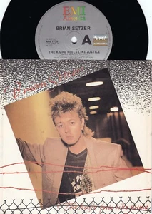 Brian Setzer ORIG OZ PS 45 Knife feels like justice EX ’86 EMI Stray Cats   - Picture 1 of 1